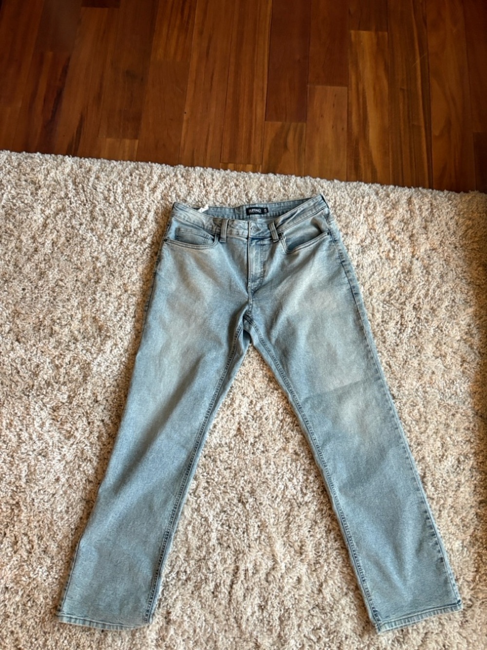 Buffalo David Bitton Men’s Light Wash Straight Jeans